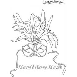 Mardi Gras (Holidays and Celebrations) coloring page #60736 to print and color