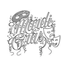 Mardi Gras (Holidays and Celebrations) coloring page #60740 to print and color