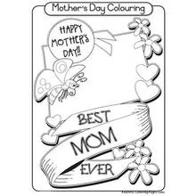 Mothers Day (Holidays and Celebrations) coloring page #129788 to print and color