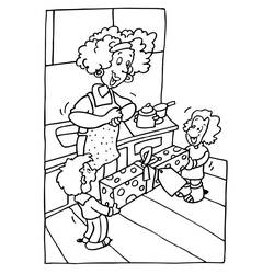 Mothers Day (Holidays and Celebrations) coloring page #129792 to print and color