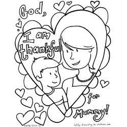Mothers Day (Holidays and Celebrations) coloring page #129823 to print and color