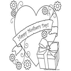 Mothers Day (Holidays and Celebrations) coloring page #129846 to print and color