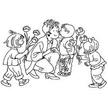 Mothers Day (Holidays and Celebrations) coloring page #129850 to print and color