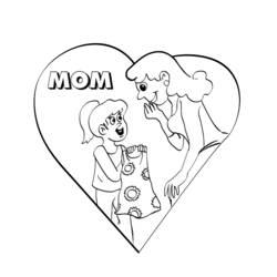 Mothers Day (Holidays and Celebrations) coloring page #129904 to print and color