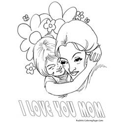 Mothers Day (Holidays and Celebrations) coloring page #129925 to print and color