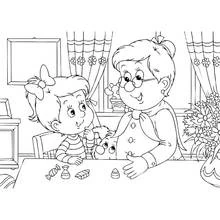 Mothers Day (Holidays and Celebrations) coloring page #129933 to print and color