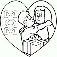 Mothers Day (Holidays and Celebrations) coloring page #129962 to print and color