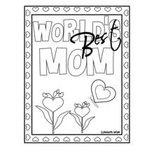 Mothers Day (Holidays and Celebrations) coloring page #130001 to print and color