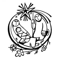 Coloring pages: Nativity Scene - Free Printable Coloring Pages