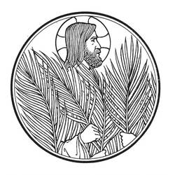 Palm Sunday (Holidays and Celebrations) coloring page #210854 to print and color