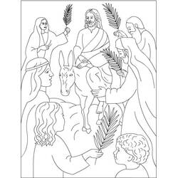 Coloring page: Palm Sunday (Holidays and Celebrations) #210856 - Free Printable Coloring Pages