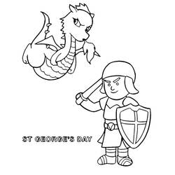 Coloring pages: Saint Georges Day - Free Printable Coloring Pages