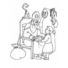 Saint Nicholas Day (Holidays and Celebrations) coloring page #59235 to print and color