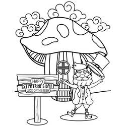 Saint Patrick Day (Holidays and Celebrations) coloring page #192901 to print and color