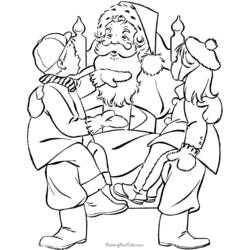 Santa Claus (Holidays and Celebrations) coloring page #104673 to print and color