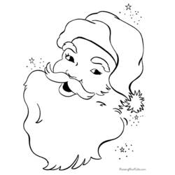 Santa Claus (Holidays and Celebrations) coloring page #104691 to print and color