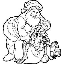 Santa Claus (Holidays and Celebrations) coloring page #104706 to print and color