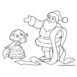 Santa Claus (Holidays and Celebrations) coloring page #104740 to print and color