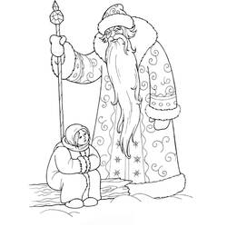 Santa Claus (Holidays and Celebrations) coloring page #104799 to print and color