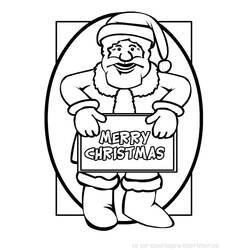 Santa Claus (Holidays and Celebrations) coloring page #104801 to print and color