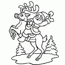 Santa Claus (Holidays and Celebrations) coloring page #104839 to print and color