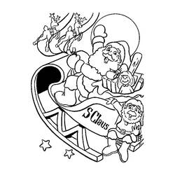 Santa Claus (Holidays and Celebrations) coloring page #104840 to print and color