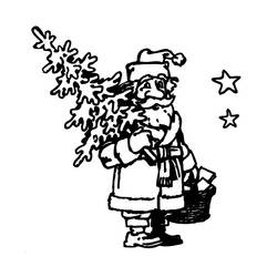 Santa Claus (Holidays and Celebrations) coloring page #104846 to print and color