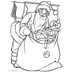 Santa Claus (Holidays and Celebrations) coloring page #104859 to print and color