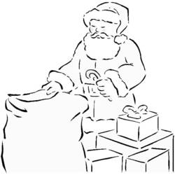Santa Claus (Holidays and Celebrations) coloring page #104860 to print and color