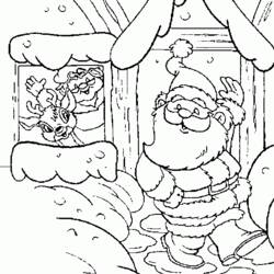 Santa Claus (Holidays and Celebrations) coloring page #104894 to print and color