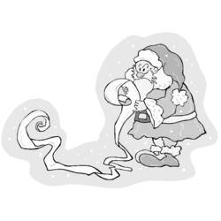 Santa Claus (Holidays and Celebrations) coloring page #104897 to print and color