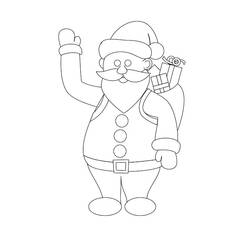 Santa Claus (Holidays and Celebrations) coloring page #104910 to print and color