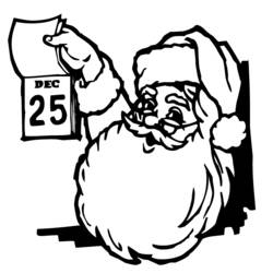 Santa Claus (Holidays and Celebrations) coloring page #104929 to print and color