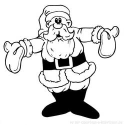 Santa Claus (Holidays and Celebrations) coloring page #104941 to print and color