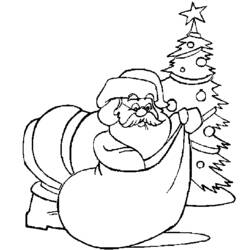 Santa Claus (Holidays and Celebrations) coloring page #104951 to print and color