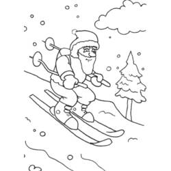 Santa Claus (Holidays and Celebrations) coloring page #104992 to print and color