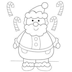 Santa Claus (Holidays and Celebrations) coloring page #174591 to print and color