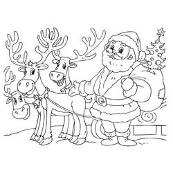 Santa Claus (Holidays and Celebrations) coloring page #174604 to print and color