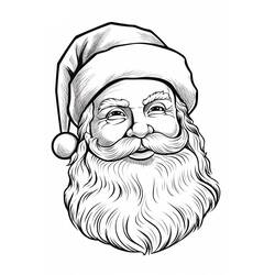 Santa Claus (Holidays and Celebrations) coloring page #215624 to print and color