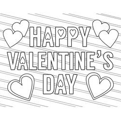 Valentine's Day (Holidays and Celebrations) coloring page #177847 to print and color