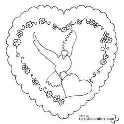 Valentine's Day (Holidays and Celebrations) coloring page #54115 to print and color