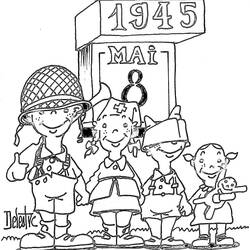 Coloring pages: Victory Day, May 8, 1945 - Free Printable Coloring Pages