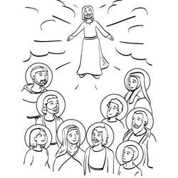 Coloring pages: All Saints Day - Printable coloring pages