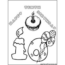 Coloring page: Anniversary (Holidays and Special occasions) #57329 - Free Printable Coloring Pages