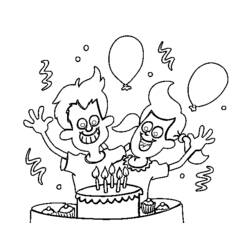 Coloring page: Anniversary (Holidays and Special occasions) #57412 - Free Printable Coloring Pages