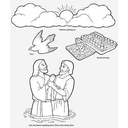 Coloring page: Baptism (Holidays and Special occasions) #57490 - Free Printable Coloring Pages
