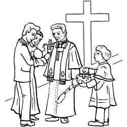 Coloring page: Baptism (Holidays and Special occasions) #57537 - Free Printable Coloring Pages