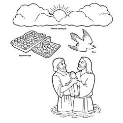Coloring page: Baptism (Holidays and Special occasions) #57549 - Free Printable Coloring Pages