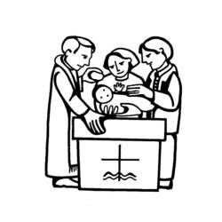 Coloring page: Baptism (Holidays and Special occasions) #57663 - Printable coloring pages