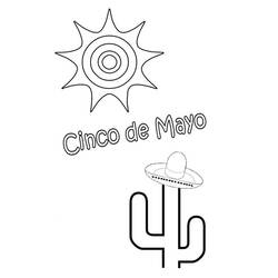 Coloring page: Cinco de Mayo (Holidays and Special occasions) #60026 - Printable coloring pages
